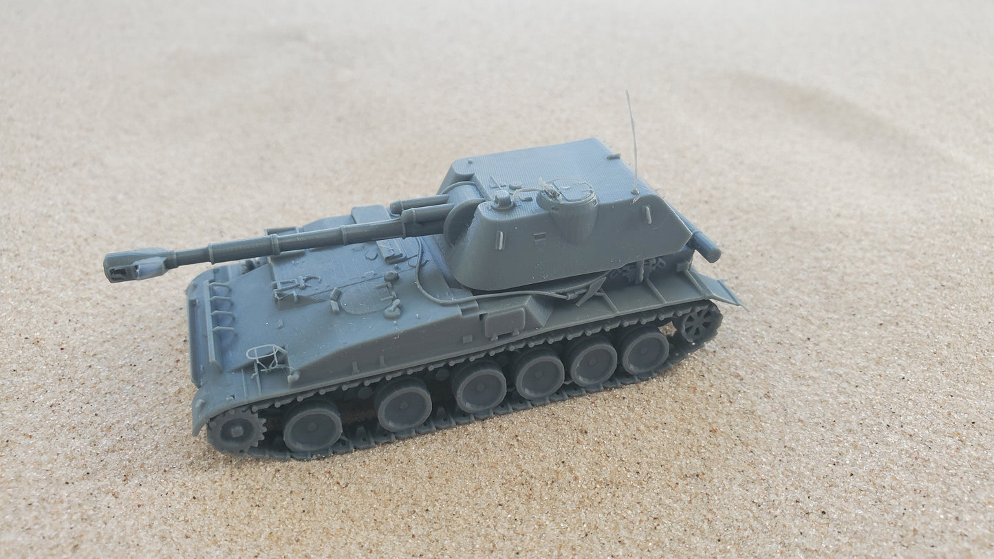 2S3 "Akatsiya" Self-Propelled Howitzer – 1:100 Scale Soviet Artillery Vehicle for Team Yankee Tabletop Game